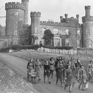 Maesllwch Castle, Radnorshire, Wales, which is run by the Radnor War Agricultural
