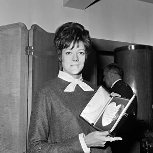 Maggie Smith at the Variety Club Awards, where she was presented with an award for film