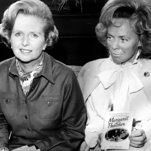 Maggie Thatcher PM November 1978 with Author Tricia Murray