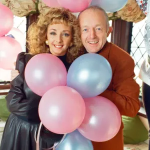 Magician Paul Daniels and his wife Debbie McGee pictured at home. 13th December 1991 Magician Paul Daniels and his wife Debbie McGee pictured at home. 13th December 1991