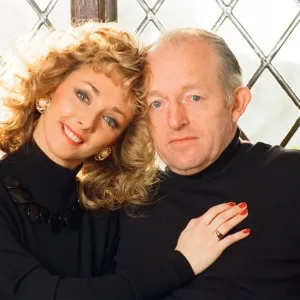 Magician Paul Daniels and his wife Debbie McGee pictured at home. 13th December 1991 Magician Paul Daniels and his wife Debbie McGee pictured at home. 13th December 1991