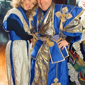 Magician Paul Daniels and his wife Debbie McGee pictured at home. 13th December 1991 Magician Paul Daniels and his wife Debbie McGee pictured at home. 13th December 1991