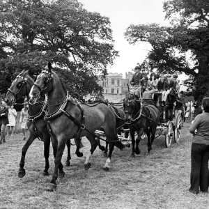 The magnificent Coach and Four'which gave rides to visitors to the Game Fair The magnificent Coach and Four'which gave rides to visitors to the Game Fair