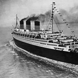 The maiden voyage of the Queen Mary. 27th May 1936