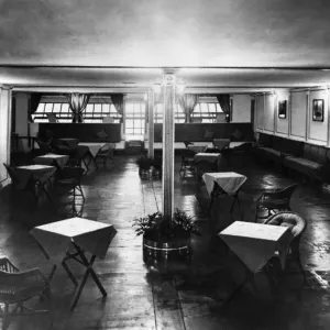 The Main Lounge of the R101 Airship Print, Circa 1929