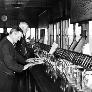 Central Station, Newcastle Signal Box Print 6th May 1938 Central Station, Newcastle Signal Box Print 6th May 1938