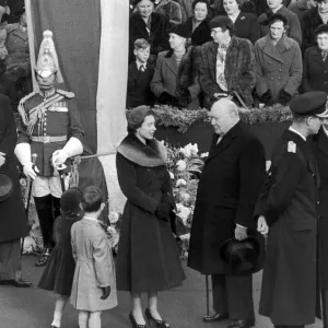 Her Majesty Queen Elizabeth II with the children Prince Charles and Prince Anne Her Majesty Queen Elizabeth II with the children Prince Charles and Prince Anne