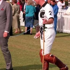 Print of Major James Hewitt at Polo Meeting