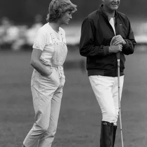 Print of Major Ron Ferguson with Princess Diana