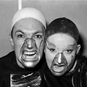 Make-up in anticipation of the Jaws mania that will hit London when the film