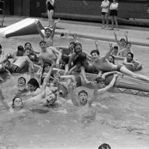 Making a big splash at Huddersfield Sports Centre during a fun session with this