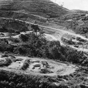 The making of the Manipur road. Circa July 1945 The making of the Manipur road. Circa July 1945
