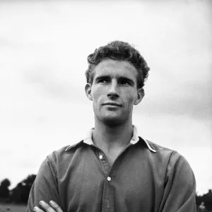 Malcolm Allison of Charlton Athletic during a training session. 10th August 1950 Malcolm Allison of Charlton Athletic during a training session. 10th August 1950