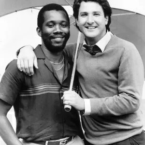 Malcolm Marshall and Mark Nicholas Print, circa 1989