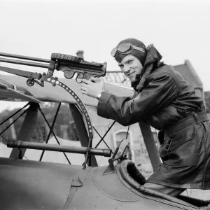Malcolm McDowell on the set of Aces High, the story of the Royal Flying Corps Malcolm McDowell on the set of Aces High, the story of the Royal Flying Corps