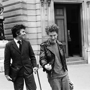 Malcolm McLaren, manager of the Sex Pistols, appears at Bow Street Magistrates Court