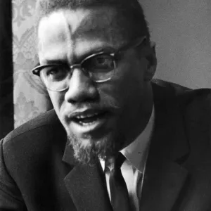 Malcolm X African-American Muslim minister and human rights activist seen here shortly Malcolm X African-American Muslim minister and human rights activist seen here shortly