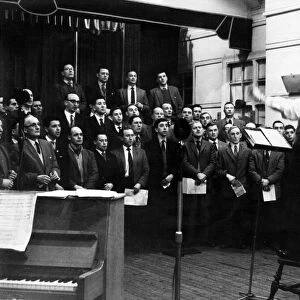 Male Choir 1963. With the natural discipline of well groomed singers members of