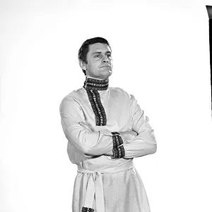 Male model David West wearing Cossack Shirt. Circa 1966