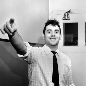 A man pointing. November 1969 Z11309-001 A man pointing. November 1969 Z11309-001
