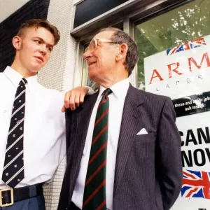 A MAN who won the Victoria Cross in World War II will support his grandson as he enlists A MAN who won the Victoria Cross in World War II will support his grandson as he enlists