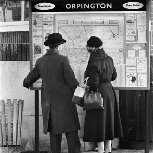Orpington High Street Scene Print, 24th January 1962