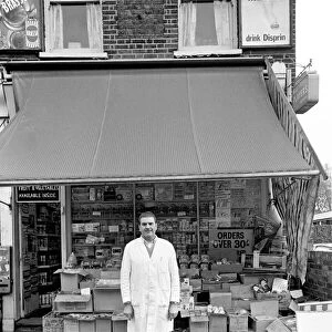 A man working in his shop at Deptford. November 1969 Z10715-003