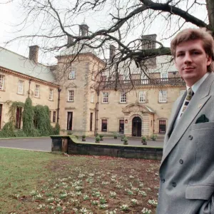 The manager of Crathorne Hall Hotel, Mr Julian Ayres pictured outside the front of