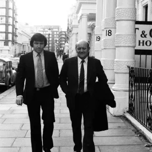 Manager Terry Venables and Chairman Jim Gregory of Queens Park Rangers F Manager Terry Venables and Chairman Jim Gregory of Queens Park Rangers F