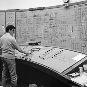 Manchester and Area electricity control room where all the power cut decisions are taken