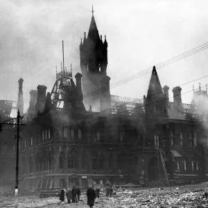 Manchester Assize Courts destroyed by Nazi raiders. 1st June 1941 Manchester Assize Courts destroyed by Nazi raiders. 1st June 1941