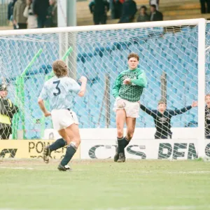 Manchester City 2-1 Derby County, league match at Maine Road, Saturday 20th April 1991 Manchester City 2-1 Derby County, league match at Maine Road, Saturday 20th April 1991