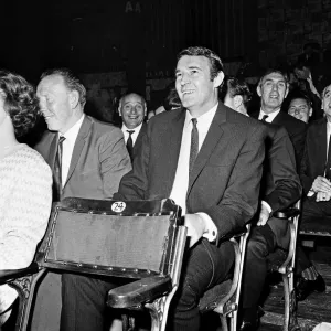 Manchester City assistant manager Malcolm Allison at ringside watching the Boxing during Manchester City assistant manager Malcolm Allison at ringside watching the Boxing during