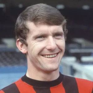 Manchester City FC - Mike Doyle wearing cup final strip. 18th April 1969 Manchester City FC - Mike Doyle wearing cup final strip. 18th April 1969
