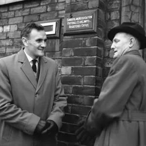 Manchester City footballer Don Revie pictured at Roker Park to discuss transfer Manchester City footballer Don Revie pictured at Roker Park to discuss transfer