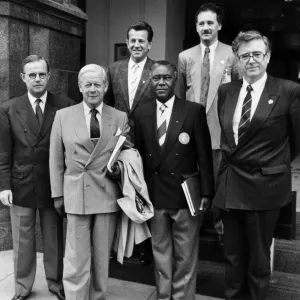 Manchester Olympic Bid for the 1996 Games, March 1990. The Olympic committee in