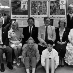 Manchester Olympic Bid for the 1996 Games, September 1990. The Olympic Bid team