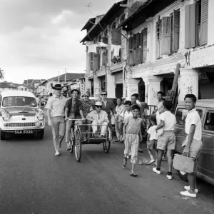 Manchester pop group Freddie and the Dreamers pictured in Singapore during their world Manchester pop group Freddie and the Dreamers pictured in Singapore during their world