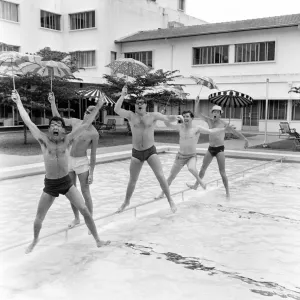 Manchester pop group Freddie and the Dreamers pictured in Singapore during their world Manchester pop group Freddie and the Dreamers pictured in Singapore during their world