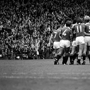 Manchester United 1 v. Swansea 0. Division 1 Football. September 1981 MF03-20-058