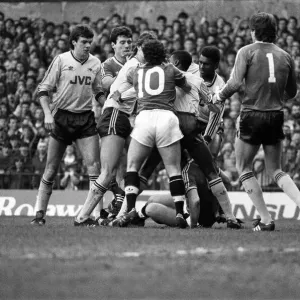 Manchester United 2-0 Arsenal, Old Division One, Old Trafford, January 24th 1987 Manchester United 2-0 Arsenal, Old Division One, Old Trafford, January 24th 1987