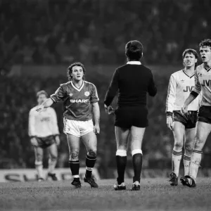 Manchester United 2-0 Arsenal, Old Division One, Old Trafford, January 24th 1987 Manchester United 2-0 Arsenal, Old Division One, Old Trafford, January 24th 1987