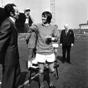 Manchester United 2-0 Burnley Print, April 1969