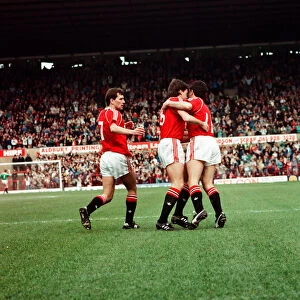 Manchester United 2 v. Luton Town 0. Division 1
