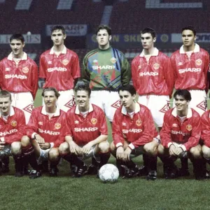 Manchester United FA Youth Team Lineup Print 1992 Manchester United FA Youth Team Lineup Print 1992