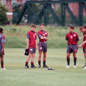 Manchester United in their first day of training. Assistant manager Brian Kidd Manchester United in their first day of training. Assistant manager Brian Kidd