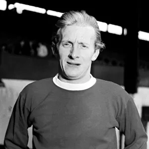 Manchester United football player Denis Law at Old Trafford Circa 1971