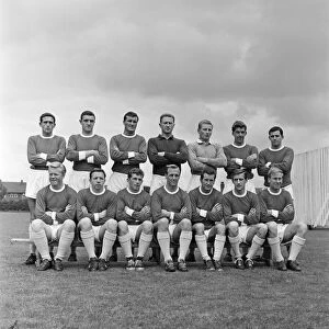 Manchester United Football Team. Pictured at training ahead of the 1961-1962 season