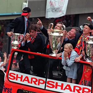 Manchester United Football Team Celebrations May 1999 Manchester United passes
