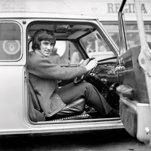 Manchester United footballer George Best, whose six-month driving ban has just ended
